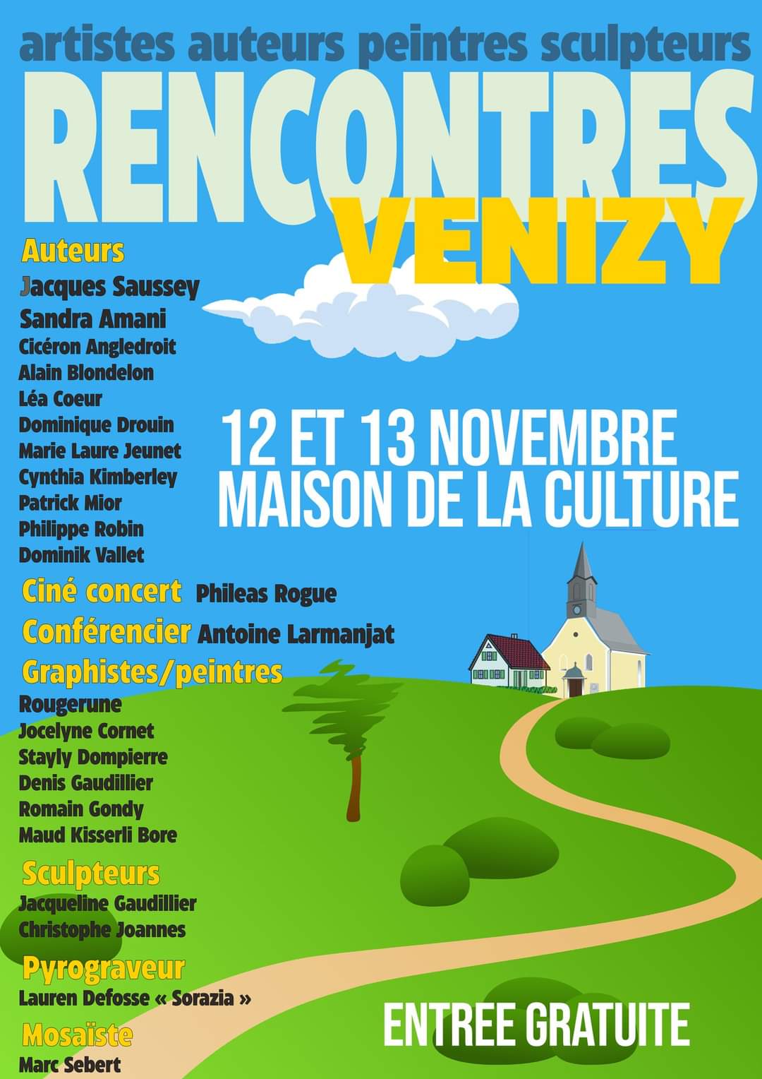 Affiche du salon de venizy 12 et 13 novembre 2022