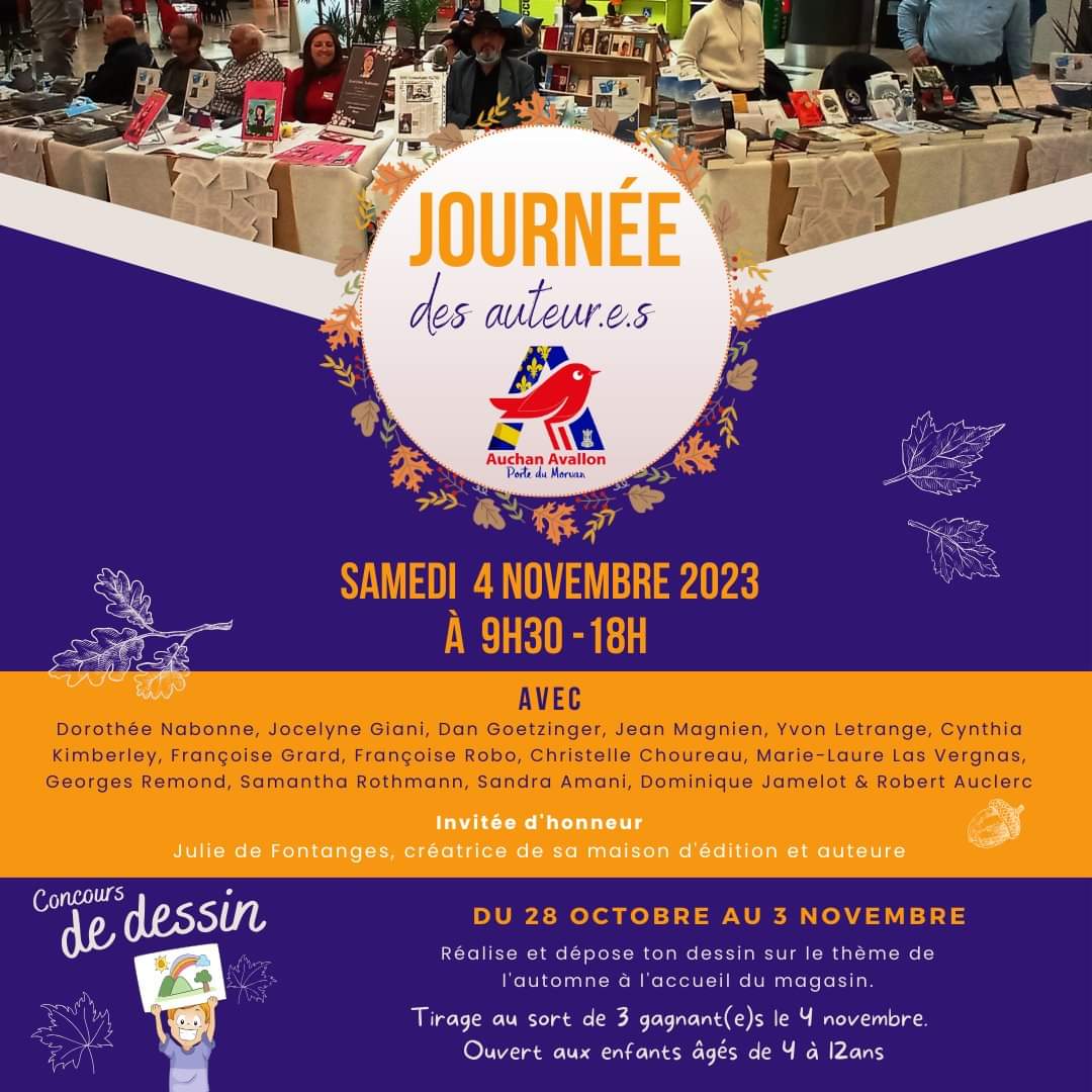 Dédicace 4 novembre 2023