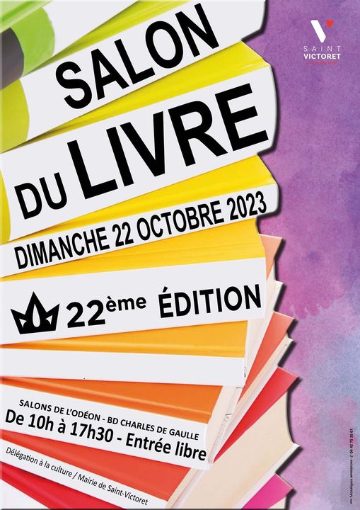 salon du livre Saint Victoret (13) le 22 octobre 2023 de 10h à 17h30 Salons de l'Odéon