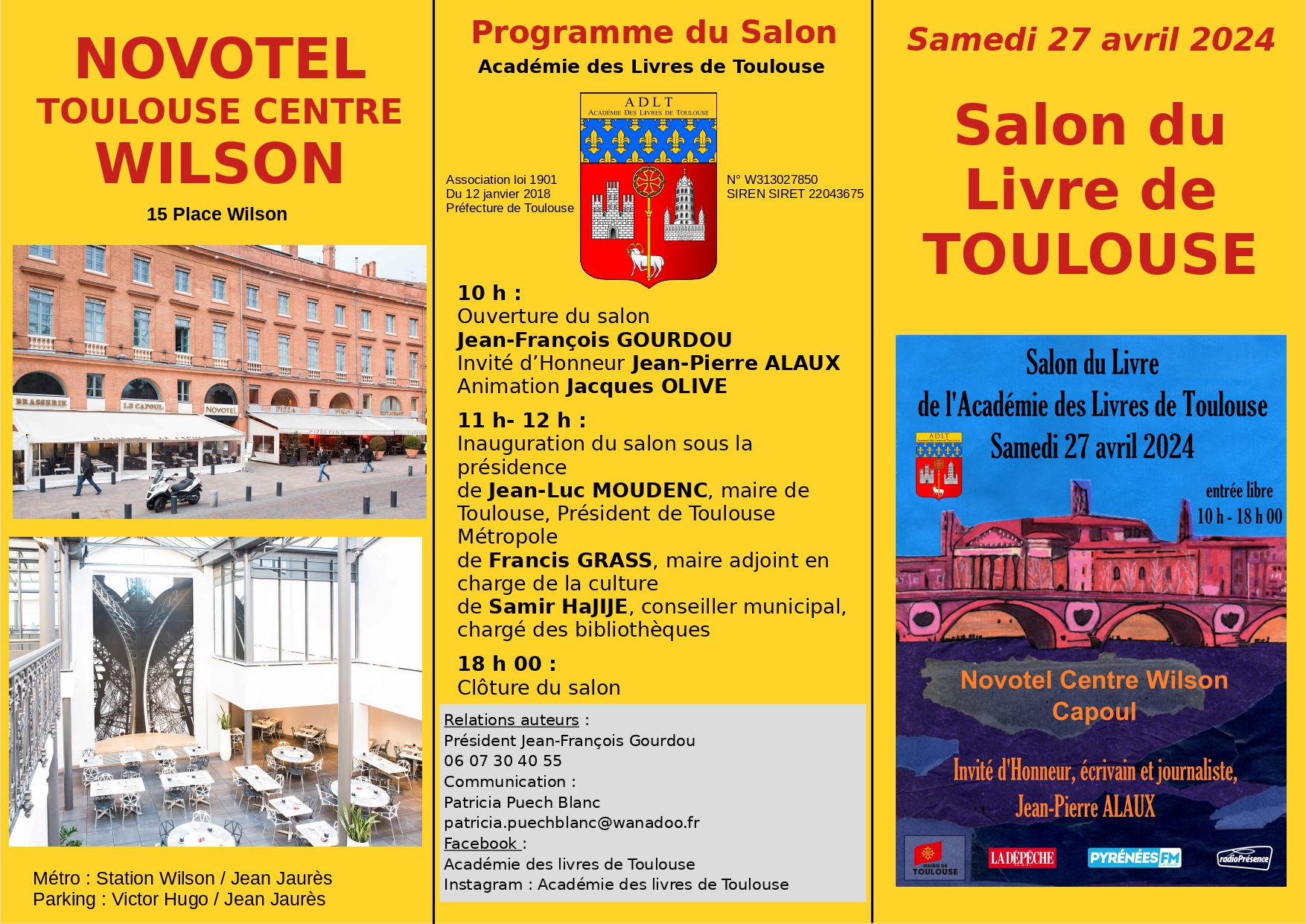 Présence Salon du Livre Avril 2024 TOULOUSE