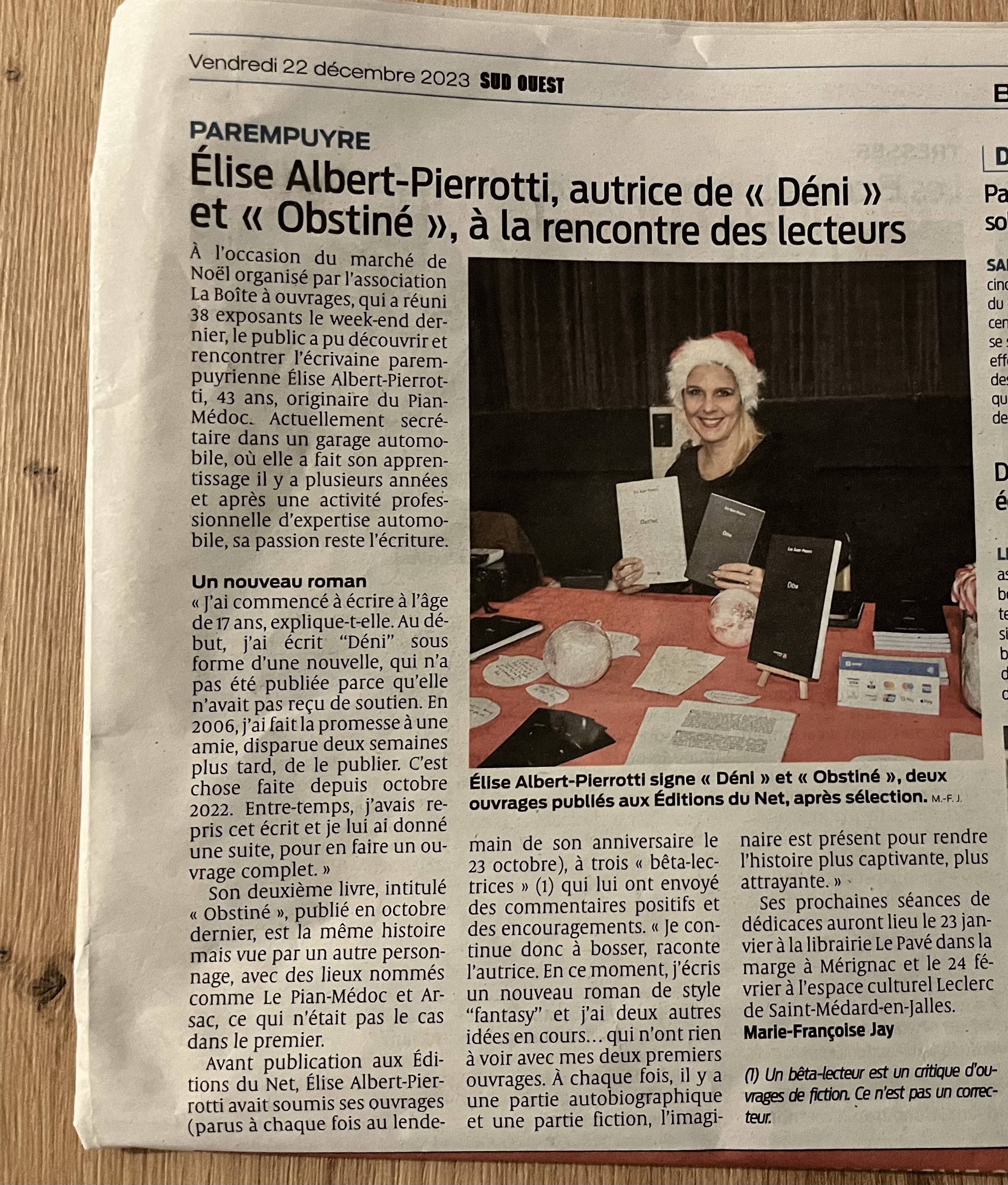 Article Sud-Ouest