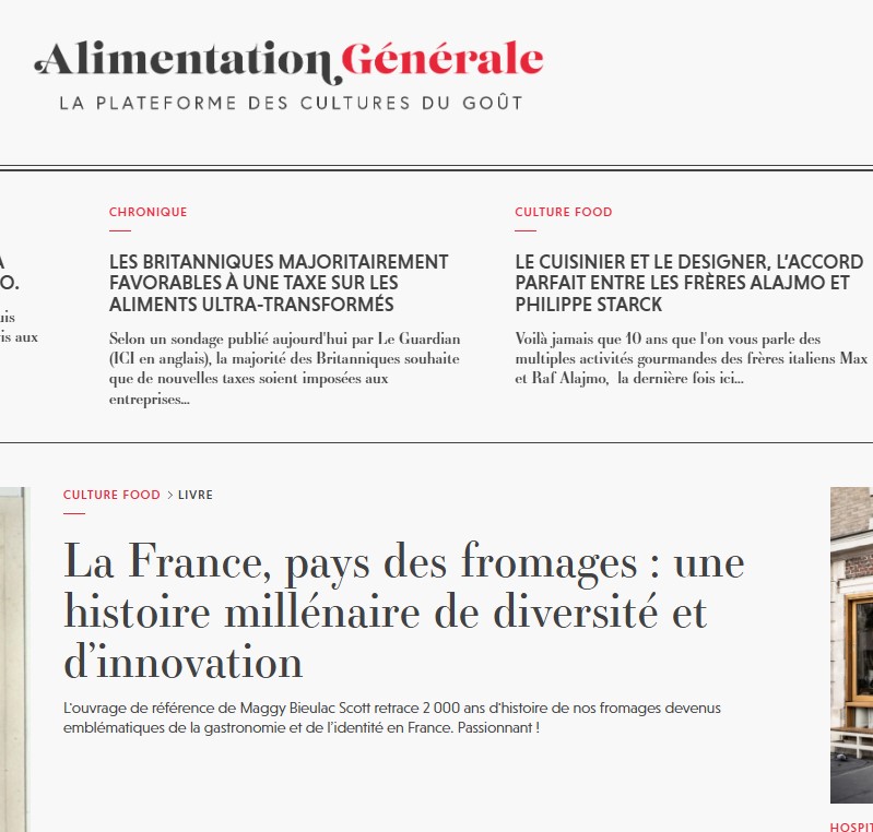 A la "une" du media en ligne "Alimentation Générale" du 30 août 2024
