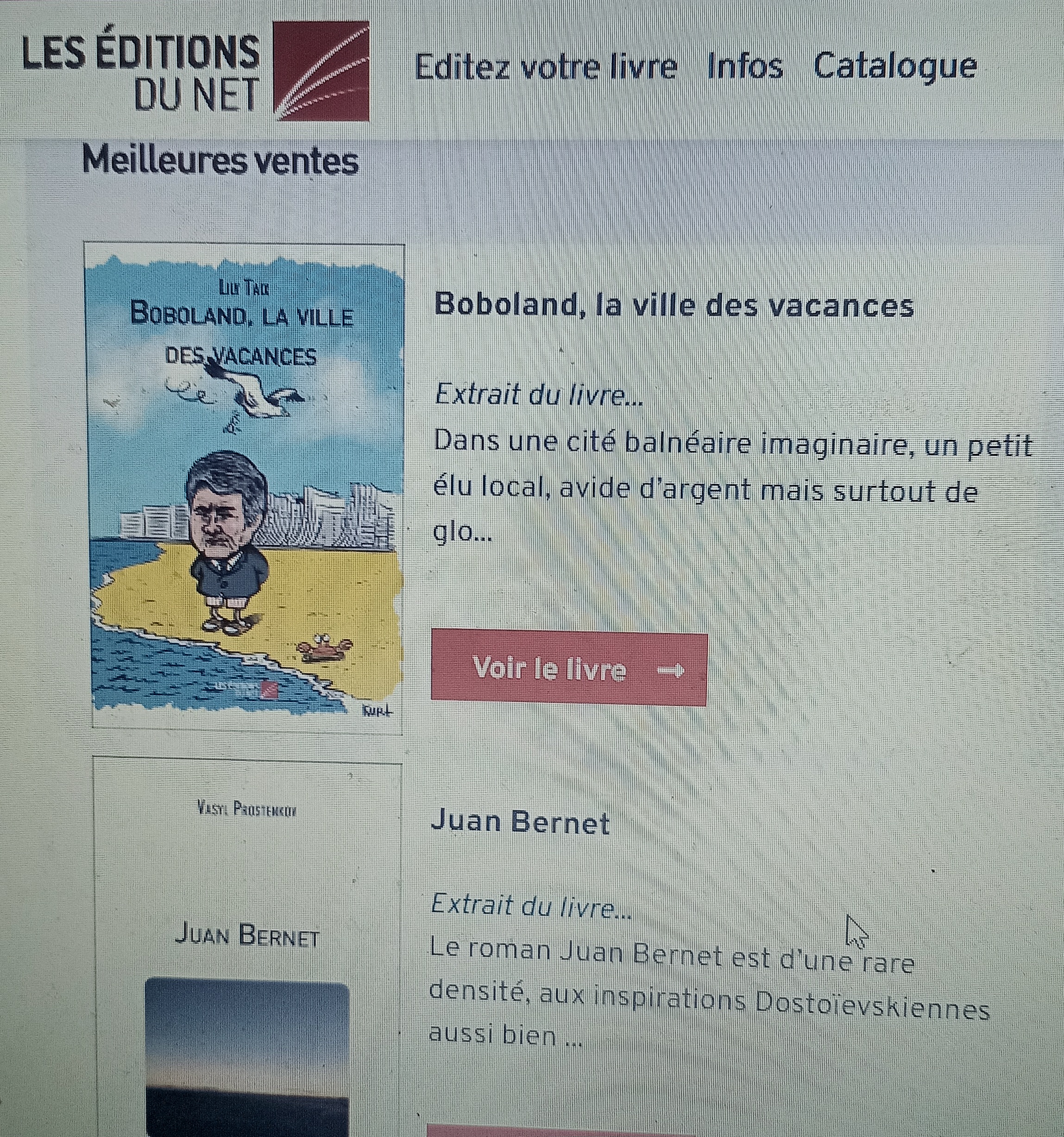 Le roman Juan Bernet de Vasyl Prostenkov en tête des ventes