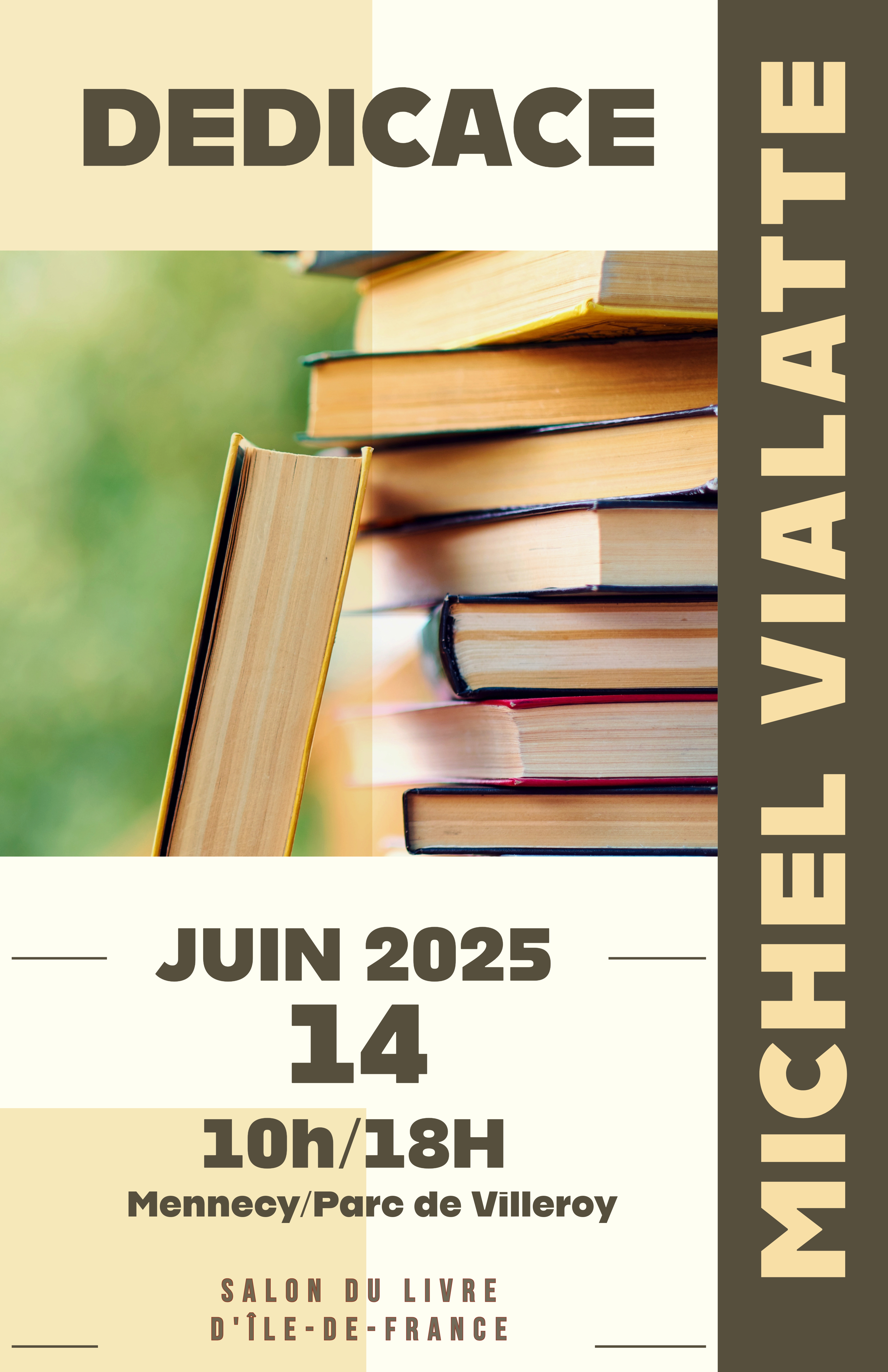 Michel Vialatte à la rencontre des lecteurs : Mennecy, le 14 juin