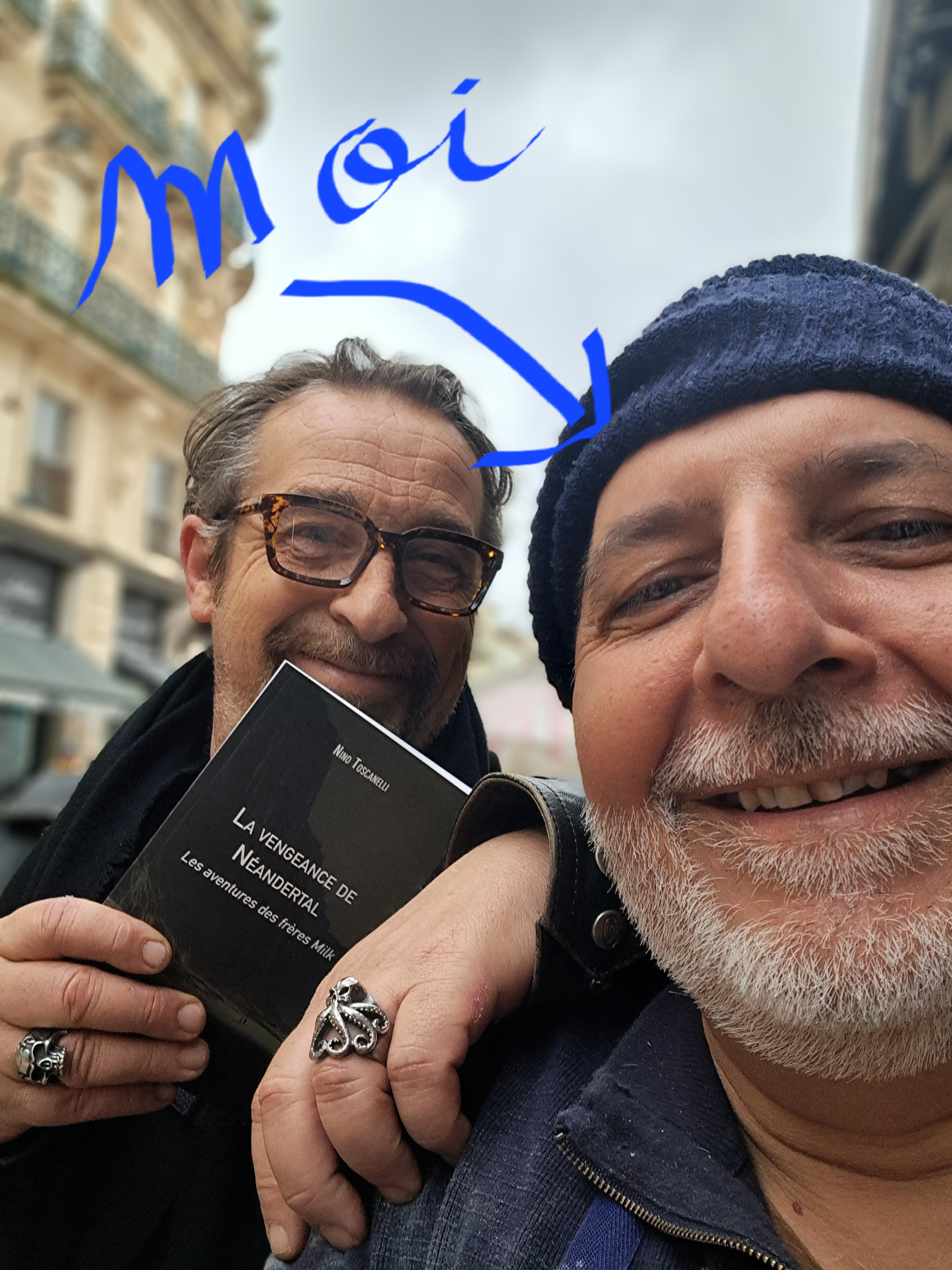 Ci dessus, deux auteurs Sétois.  Tony et Nino