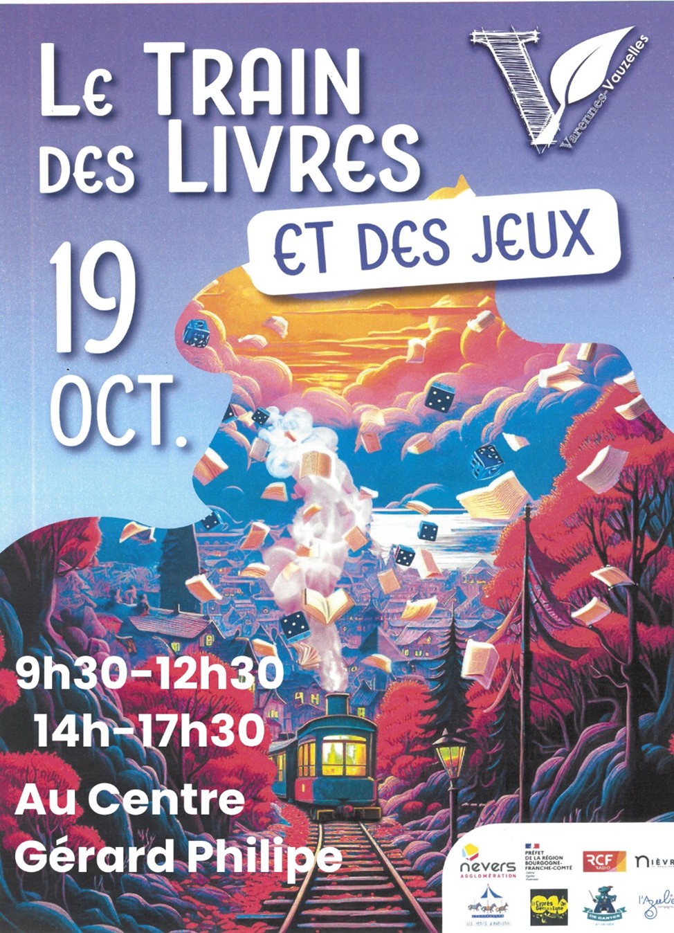 Affiche du salon du livre de Varennes-Vauzelles