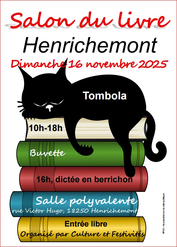 affiche du salon du livre d'Henrichemont