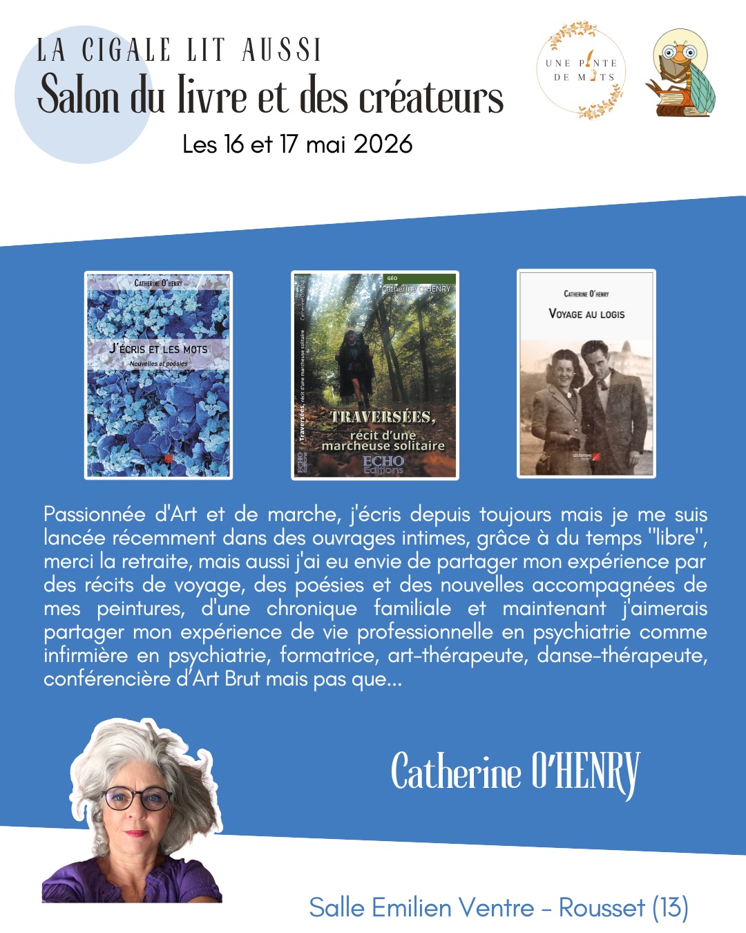 "La cigale lit" aussi les 16 et 17 mai 2026.